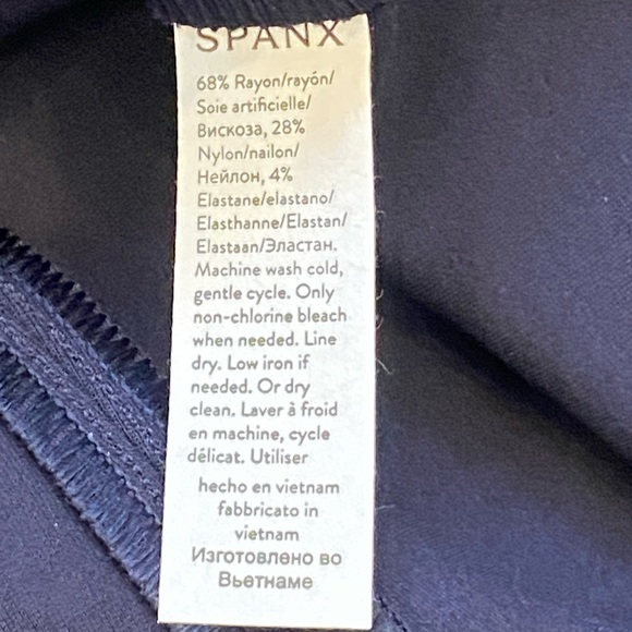 Spanx Sleeveless Fit and Flare Dress Navy - Picture 7 of 11